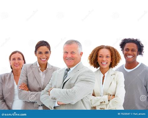 Group of Confident Smiling Business People Stock Image - Image of ...