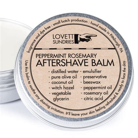 Soothing Aftershave Balm made with Olive & Coconut Oils, & Witch Hazel