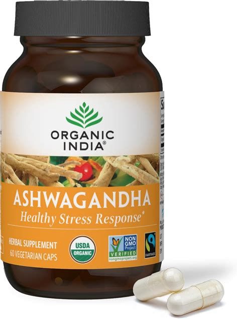 Amazon.com: ORGANIC INDIA Ashwagandha Capsules - Organic Ashwagandha ...