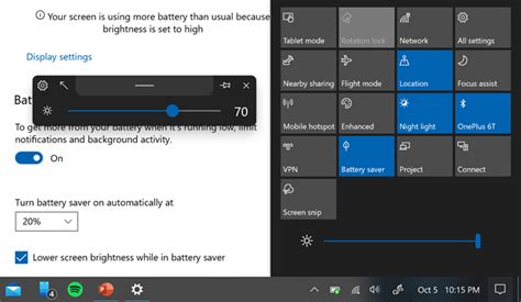 Brightness slider displayed incorrectly during battery saver · Issue ...