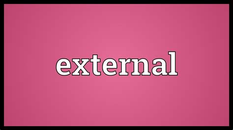 External