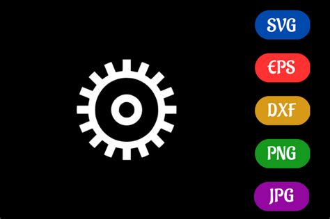 Gear - Minimalist Logo Vector SVG EPS Graphic by Creative Oasis ...