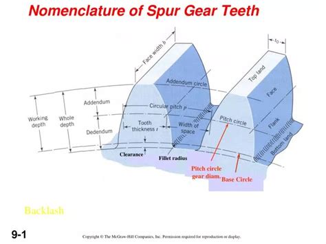 PPT - Nomenclature of Spur Gear Teeth PowerPoint Presentation, free download - ID:6547737