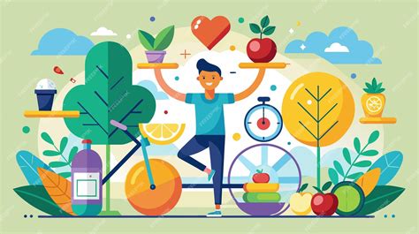 Premium Vector | Balanced Lifestyle Choices Depicted in Vibrant Vector ...