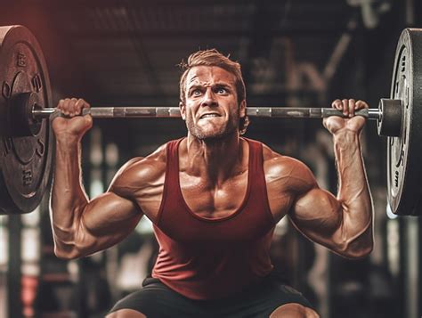 Premium AI Image | A man doing weightlifting AI generated