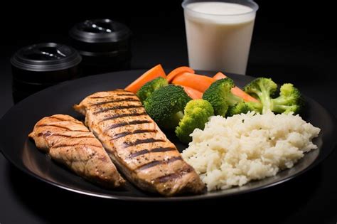 Premium Photo | Muscle Recovery Meal Plate