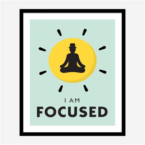 Focused Motivational Art Print