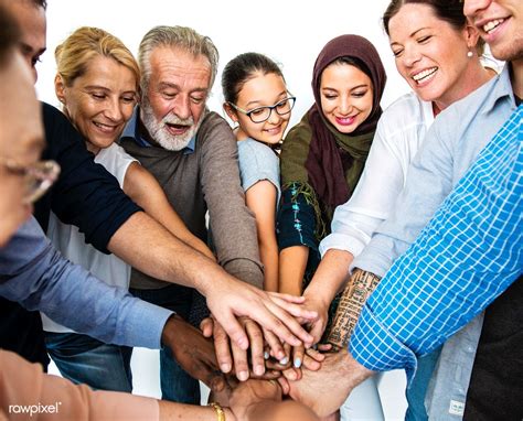 Happy diverse people united together | premium image by rawpixel.com | Diverse people, People ...