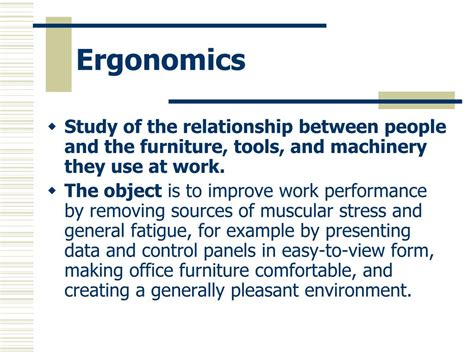 PPT - Ergonomics and Human Factors PowerPoint Presentation, free ...