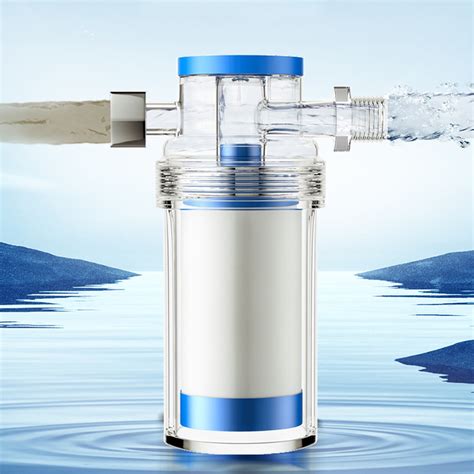 Lixmnse Blue Plastic Pre-Filter Water Purifier with Cotton Filter, Faucet Mount, Protects Shower ...