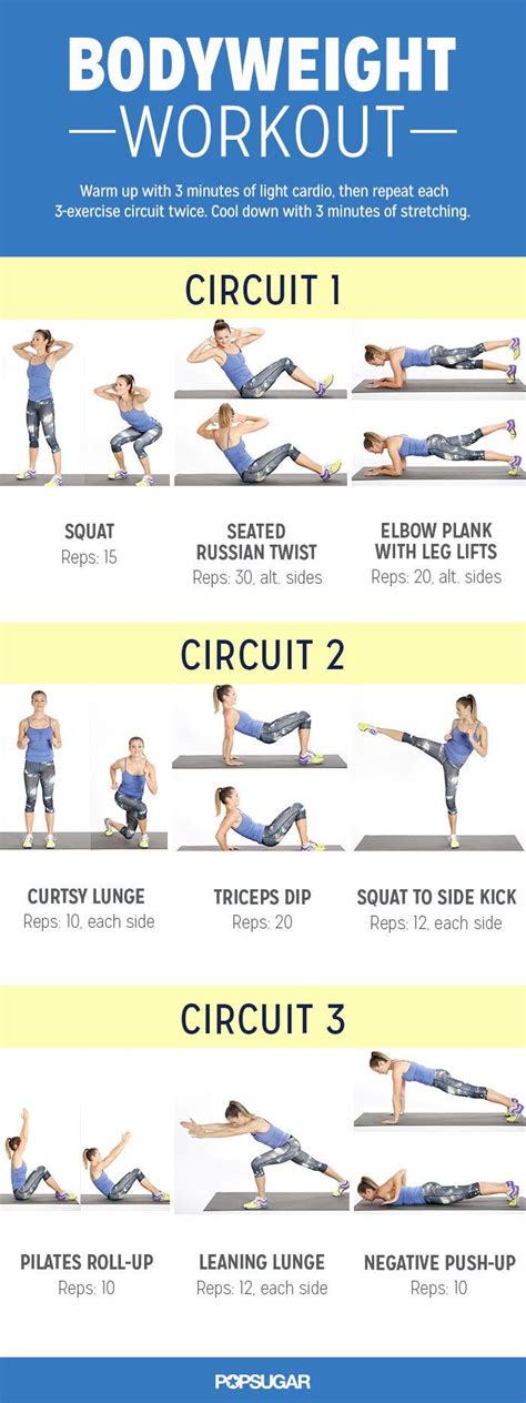 Circuit Training Bodyweight Exercises