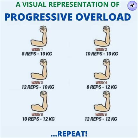 A visual representation of progressive overload | Bodybuilding workout ...