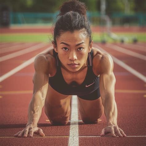 Free Focused athlete ready Image | Download at StockCake