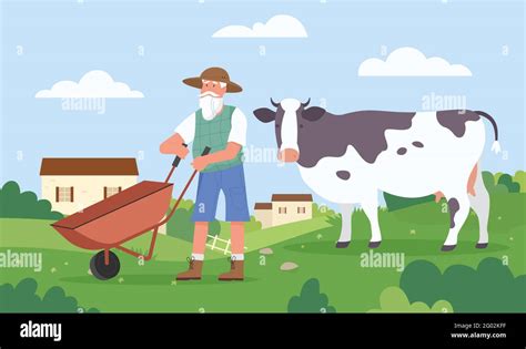 Senior aged man working Stock Vector Images - Alamy