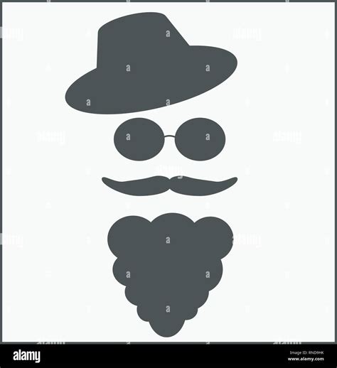 Man beard hat in Stock Vector Images - Alamy