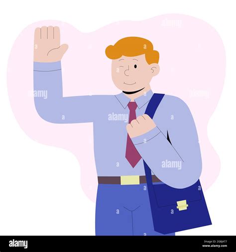 Man briefcase standing in Stock Vector Images - Alamy