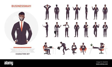 Young black man in business Stock Vector Images - Alamy