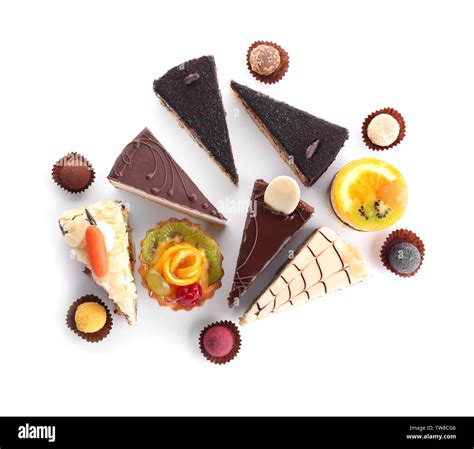 Variety delicious cakes on Cut Out Stock Images &amp; Pictures - Alamy