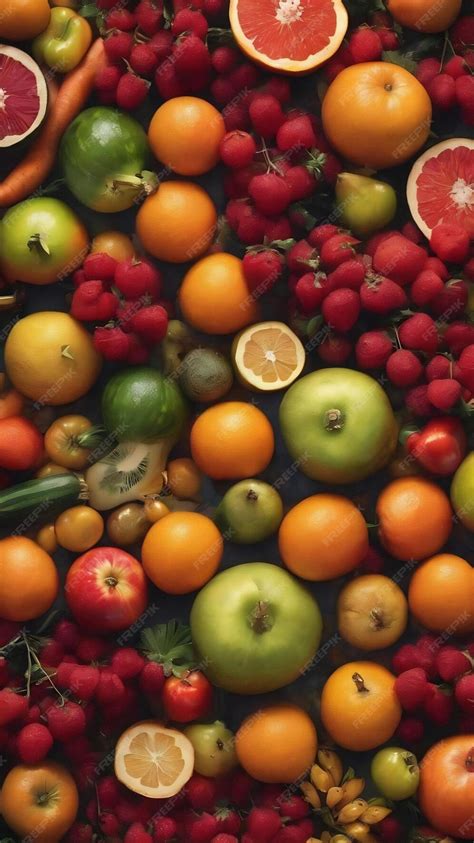 Colorful fruit and vegetables of autumn | Premium AI-generated image