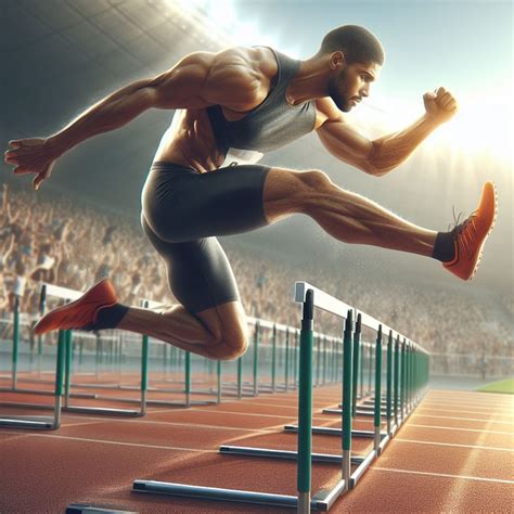 Download Ai Generated, Hurdles, Athletics. Royalty-Free Stock ...