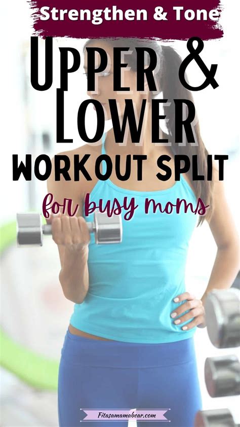 4-Day Upper Lower Split Workout For Women (With PDF)