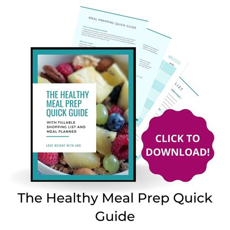 The Healthy Meal Prep Quick Guide - Etsy