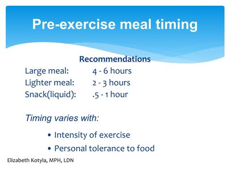 PPT - Pre- &amp; Post-Exercise Nutrition PowerPoint Presentation, free ...