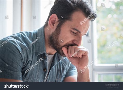 Man Suffering Feeling Alone Home Stock Photo 1225568044 | Shutterstock