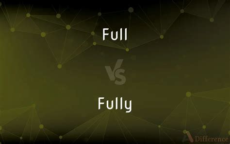 Full vs. Fully — What’s the Difference?