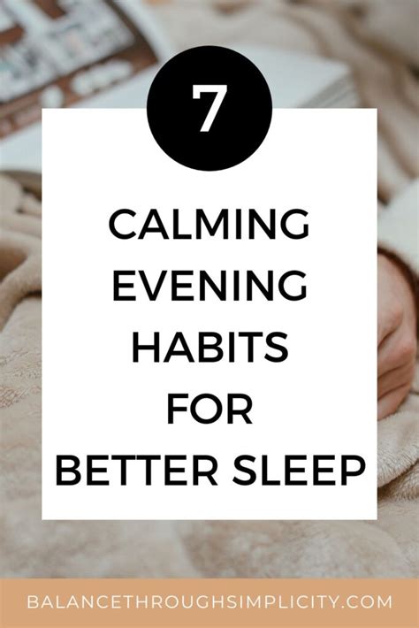 7 Calming Evening Habits for Better Sleep and an Uncluttered Mind