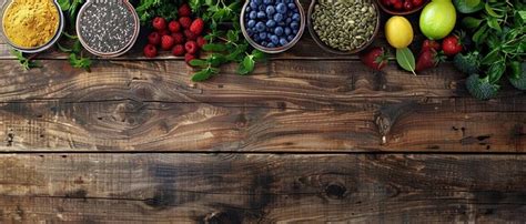 Premium Photo | Healthy Superfoods Array