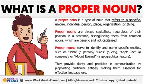 What is a Proper Noun | Definition