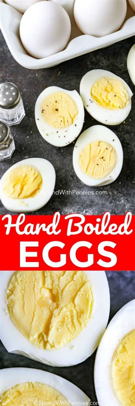 Hard Boiled Eggs are the base for an amazing snack, appetizer or breakfast! So easy to make and ...