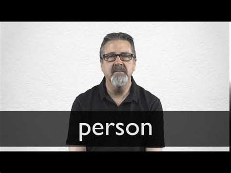 PERSON definition and meaning | Collins English Dictionary