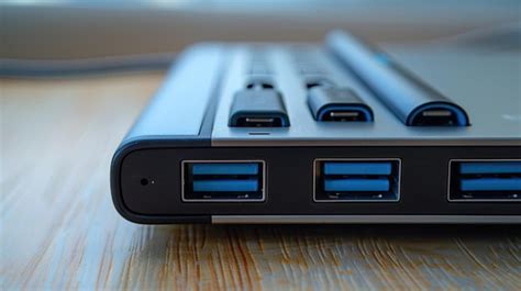 Premium Photo | Closeup of a portable power bank with multiple USB ...