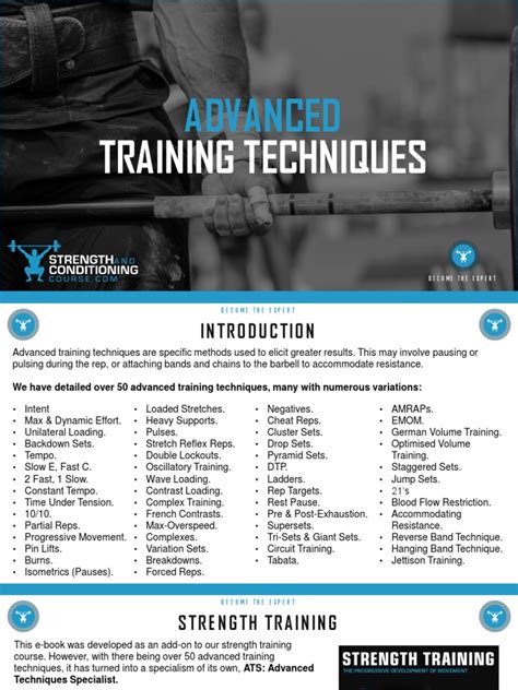 Advanced Training Techniques - FREE EBOOK | PDF | Strength Training ...