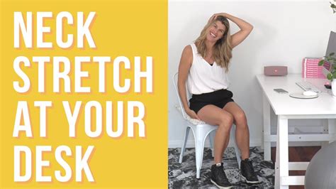 2 Minute Neck Stretch While Sitting at Your Desk - YouTube