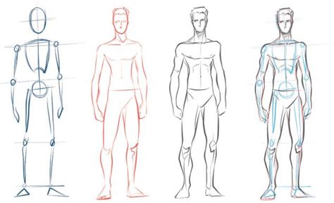 How To Draw A Person Standing Step By Step