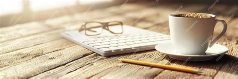 Premium Photo | Modern office desk setup highlighting the essentials of ...