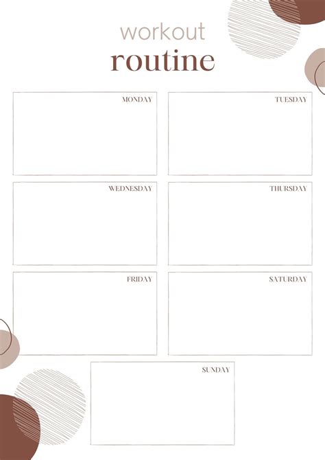 Free printable workout schedule, Download Free printable workout ...
