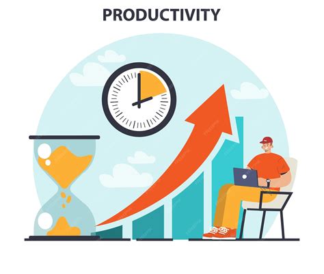 Premium Vector | Productivity concept character worktime optimization ...