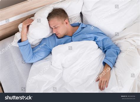 Young Man Sleeping Peacefully Home His Stock Photo 382946596 | Shutterstock
