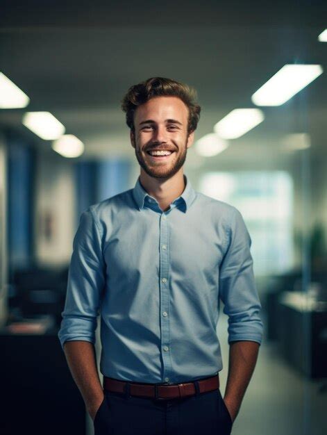 Premium AI Image | Confident handsome and successful man smiling and ...