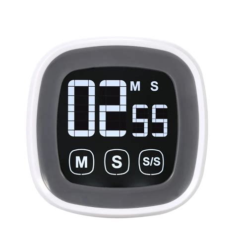 Alarm Clock Digital Kitchen Timer Touch Screen Kitchen Cooking timer Magnetic Adsorption Kitchen ...