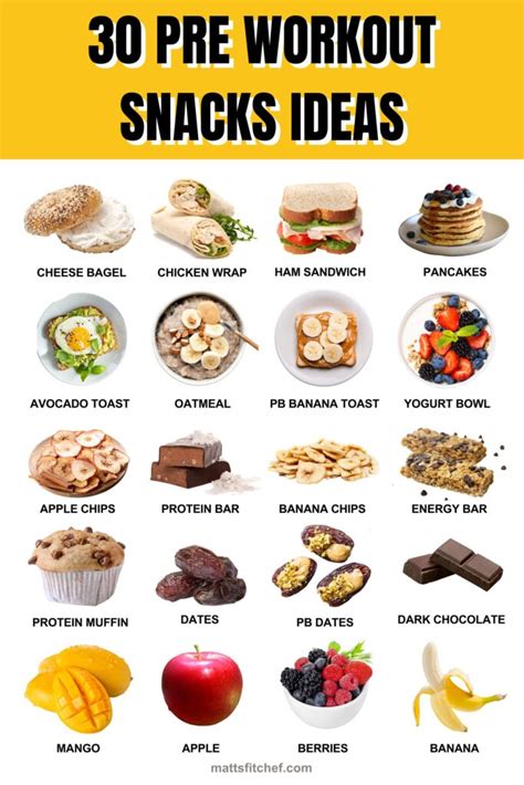 30 Easy Pre-Workout Snacks For Energy