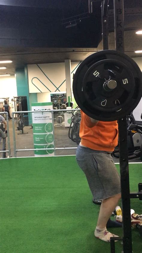 I tried to make my last squat warm up set as fast as possible and it ...