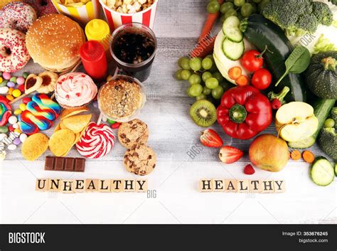 Healthy And Unhealthy Food