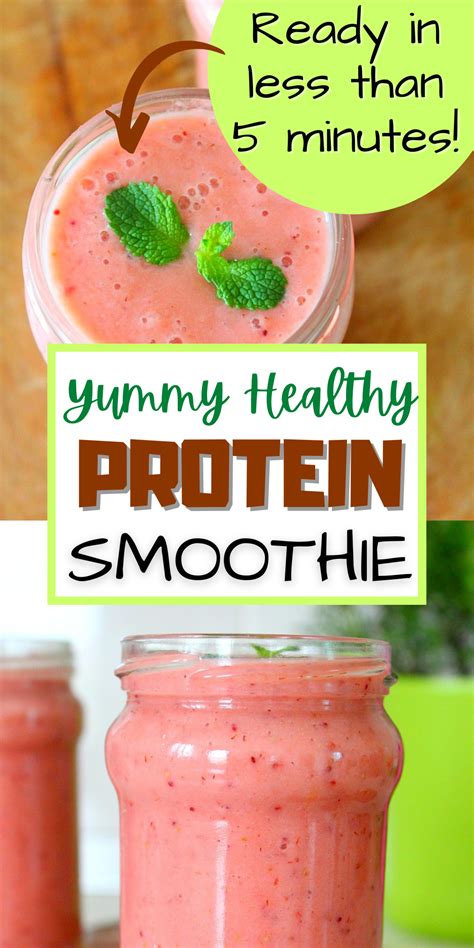 PROTEIN FRUIT SMOOTHIE HEALTHY DRINK | Protein fruit smoothie, Protein shake smoothie, Protein ...