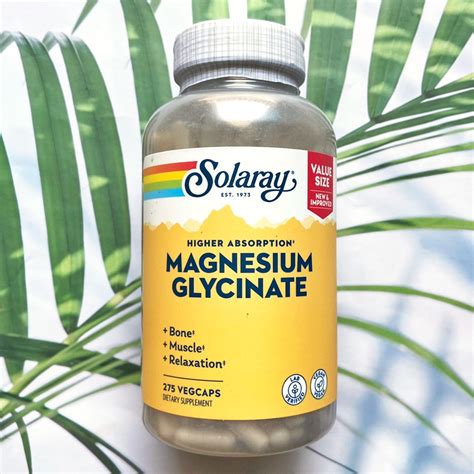 (Solaray®) Higher Absorption Magnesium Glycinate 350 mg แมกนีเซียม ไกลซิเนต | Lazada.co.th