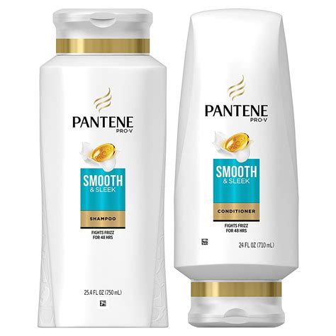 Pantene, Shampoo And Sulfate Free Conditioner Kit, With Argan Oil, Pro-V Smooth And Sleek For ...
